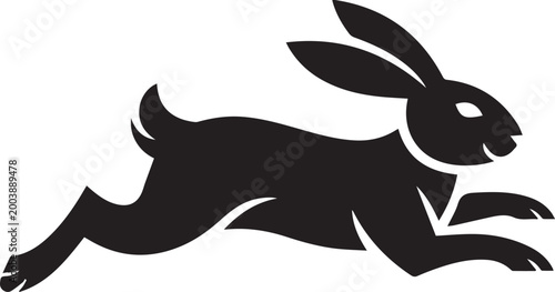 Photography Adobe Illustrator Artwork. Running Bunny.