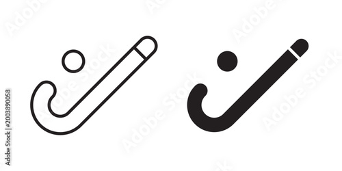Canvas Print Hockey icon  Field Hockey Symbol – Sports Icon Set Sports Hockey Stick Icon – Mi