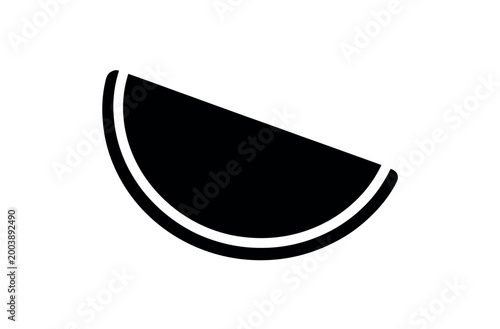 Watermelon Slice Fresh Silhouette