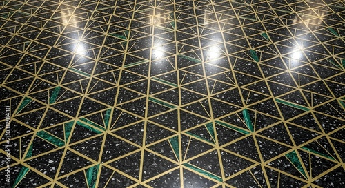 Luxury Art Deco Terrazzo Geometric Background