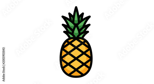 Pineapple Fruit Tropical Yellow Sweet.