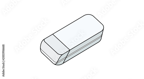 Quadro em tela Eraser Pencil Rubber Stationery Object.