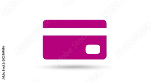 Purple Credit Card Plastic Money.