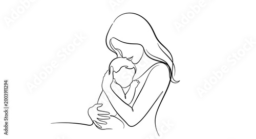 A mother tenderly holds and nurses her newborn baby in a serene indoor setting with love and care always.