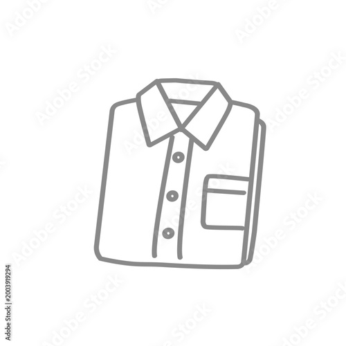 ワイシャツのイラスト　スーツ　ビジネス　父の日素材　