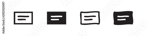 Four variations of the 'fast forward' icon in black and white