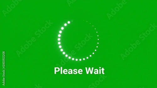 A glowing blue circular progress bar is displayed against a dark background, indicating loading or processing status