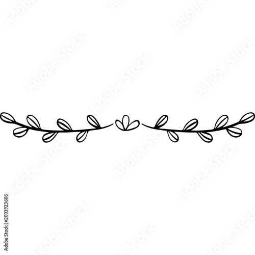 Line Flower Divider