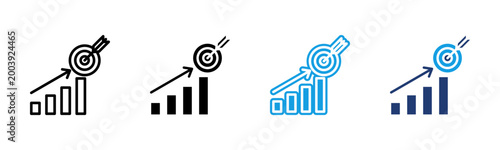 Foto Goal icon multiple style collection