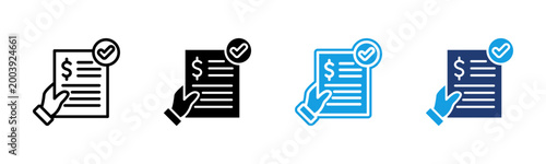 фотографія Business Proposal icon multiple style collection