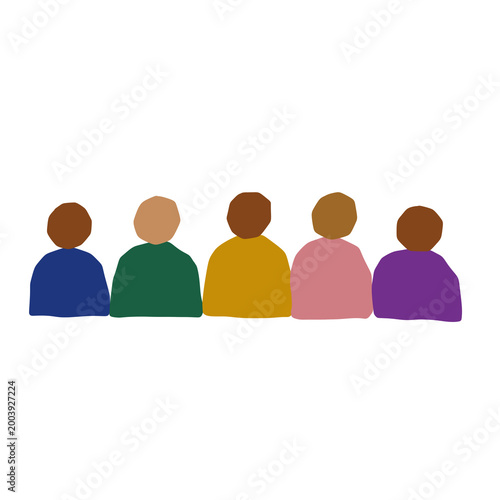 Diverse Group of People Illustration