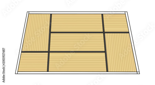 Solar panel with six sections.