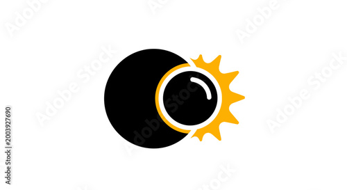 Solar Eclipse Sun Moon Alignment.