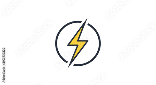 lightning bolt icon in yellow and black circle Free Download lightning bolt icon in yellow and black circle - GFXLoad