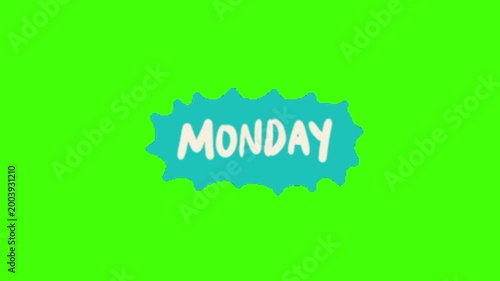 vector illustration of an monday