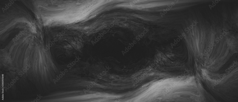 Obraz premium Dark swirling waves forming a smoky abstract flowing texture background