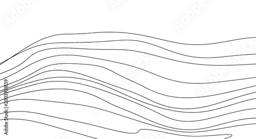 Bilde på lerret Wavy lines in a pattern.