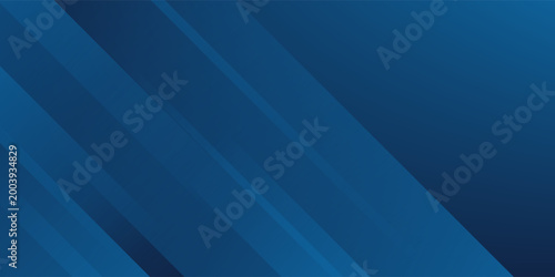 Fotografía Dark blue gradient background with abstract graphic elements for presentation ba