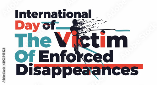 Canvastavla International Day of the Victim of Enforced Disappearances awareness poster with
