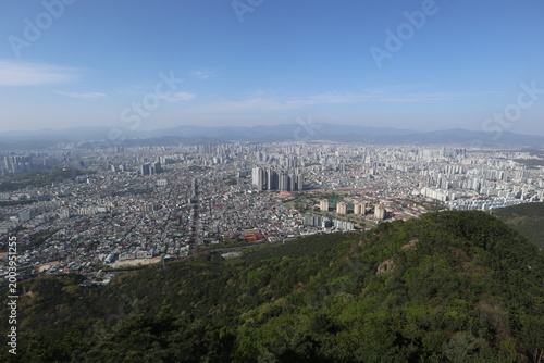 大邱市を展望