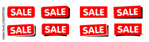 Text Sale on red tab