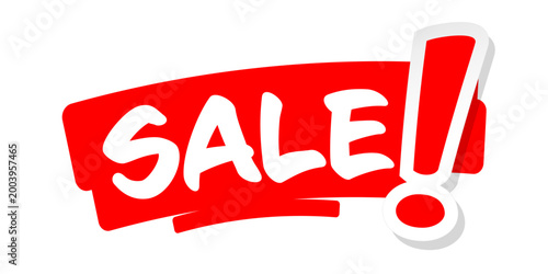 Text Sale on red trace