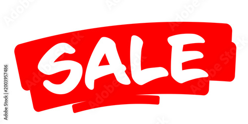 Text Sale on red trace