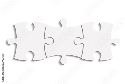 Game template with blank sections for infographic layout. Modern vector illustration featuring connected parts on white backdrop, ideal for charts.