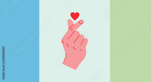 hand holding heart against colorful background high quality
