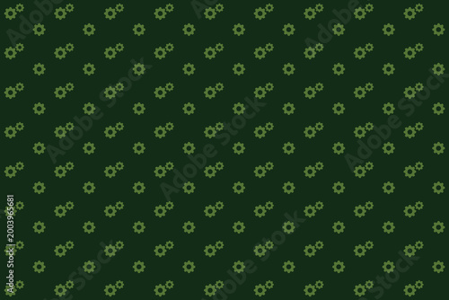 green gear abstract pattern background