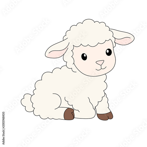 Cute Sheep Illustration