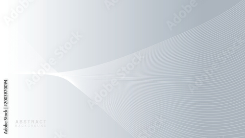 Abstract Silver Gradient Background Futuristic Curved Lines Minimal Modern Technology Wallpaper Elegant Design