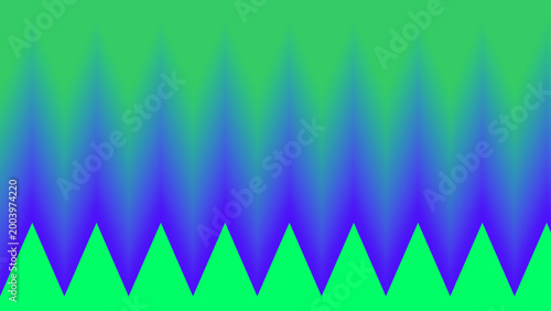 bg10.eps  
Abstract geometric repeating bright green triangular pattern with deep blue to green gradient background digital artwork