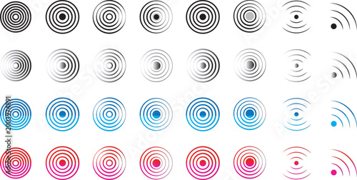 grayscale wireless signal and network icon set. minimalist Wi-Fi and connectivity collection, versatile grayscale icon wave signal and modern minimal design concept symbol.
