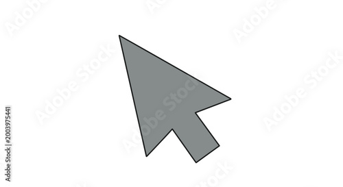 arrow cursor icon on white background high quality