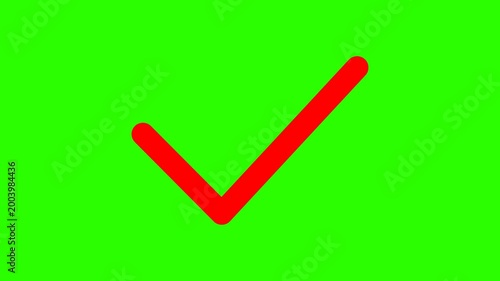 Check mark icon for confirming actions, approvals, or task completions. Perfect for apps, dashboards, and websites using sharp isolated on Animation Video