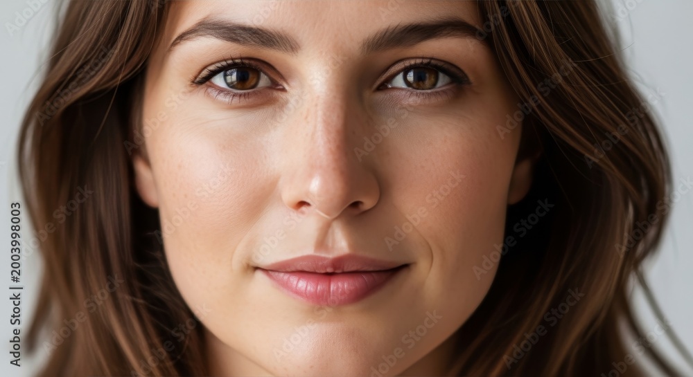 Fototapeta premium Portrait of a smiling young woman.