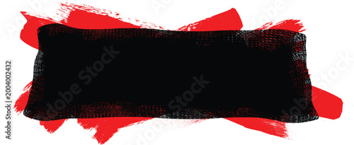 Grunge brush stroke banner with rough edges - abstract paint stroke for typography overlay. Bold brush stroke strip for web header or cover design. Textured element for design template , social media.