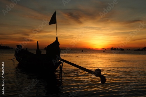 Koh Tao beautiful evening on Island Thailand