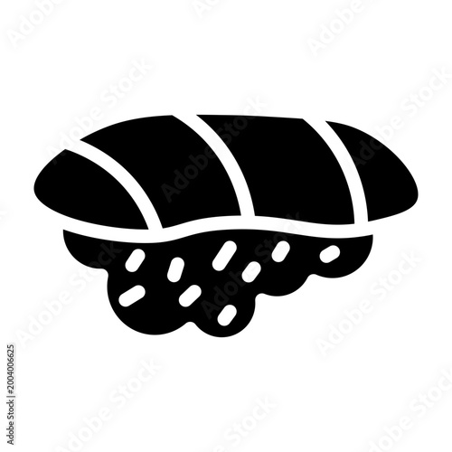 Nigiri Vector Glyph Icon Design