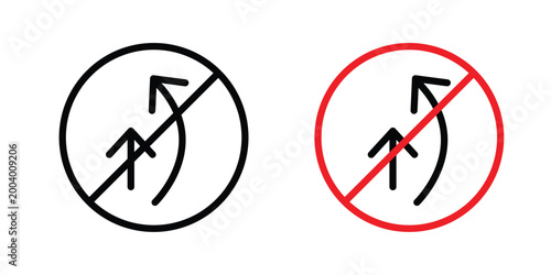 Free Download Do not overtake traffic sign vector editable stroke. logo symbol illustration. - GFXLoad