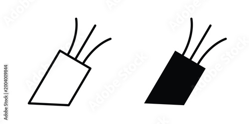 Fotografia electric wire icon vector editable stroke