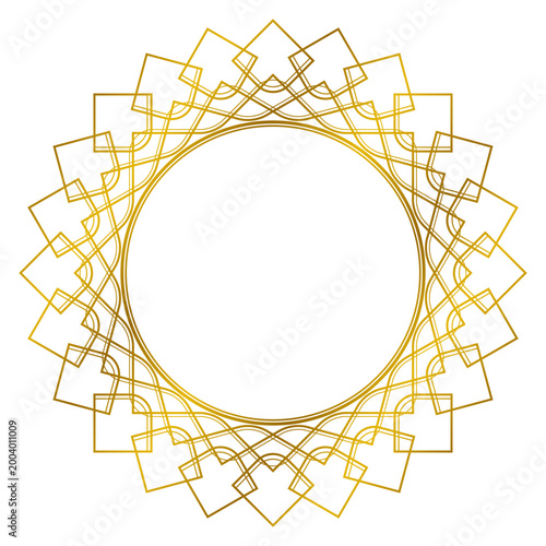 gold circular decorative bord...