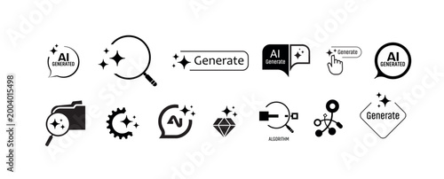 ai generated icon on white background