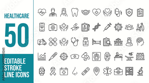 Foto Healthcare icon set