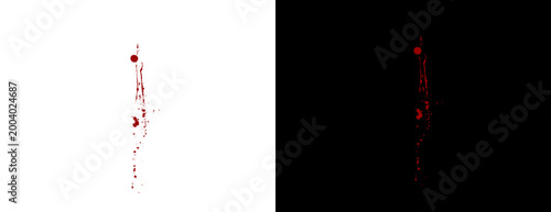 Foto Blood Line Drip PNG for Horror UI Design, Game Effects and Dark Theme Graphic Projects