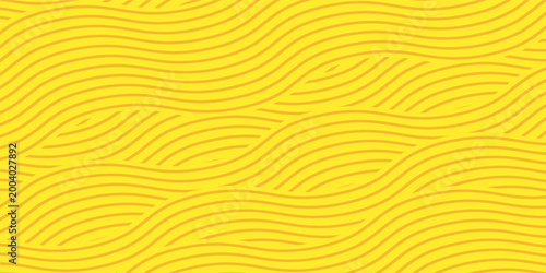 Ramen pattern, vibrant background illustration of asian noodles, ramen, spaghetti, orange background pattern