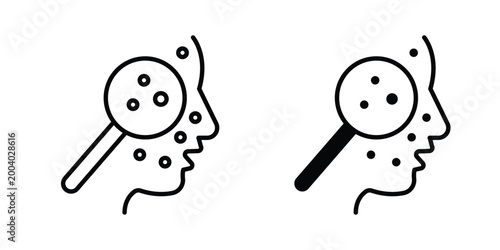 Pimple inflammation icon