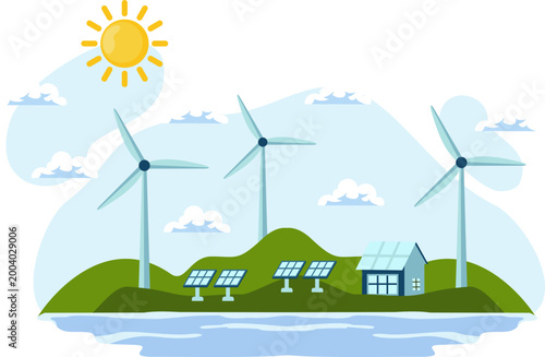 Renewable Energy Illustration