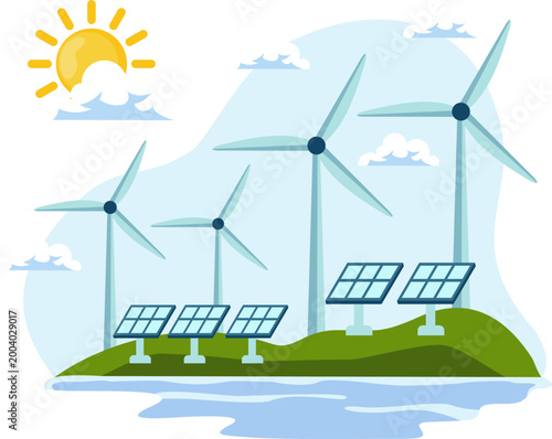 Renewable Energy Illustration